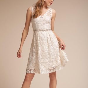 Anthropologie BHLDN Collins Ivory Dress Size 8